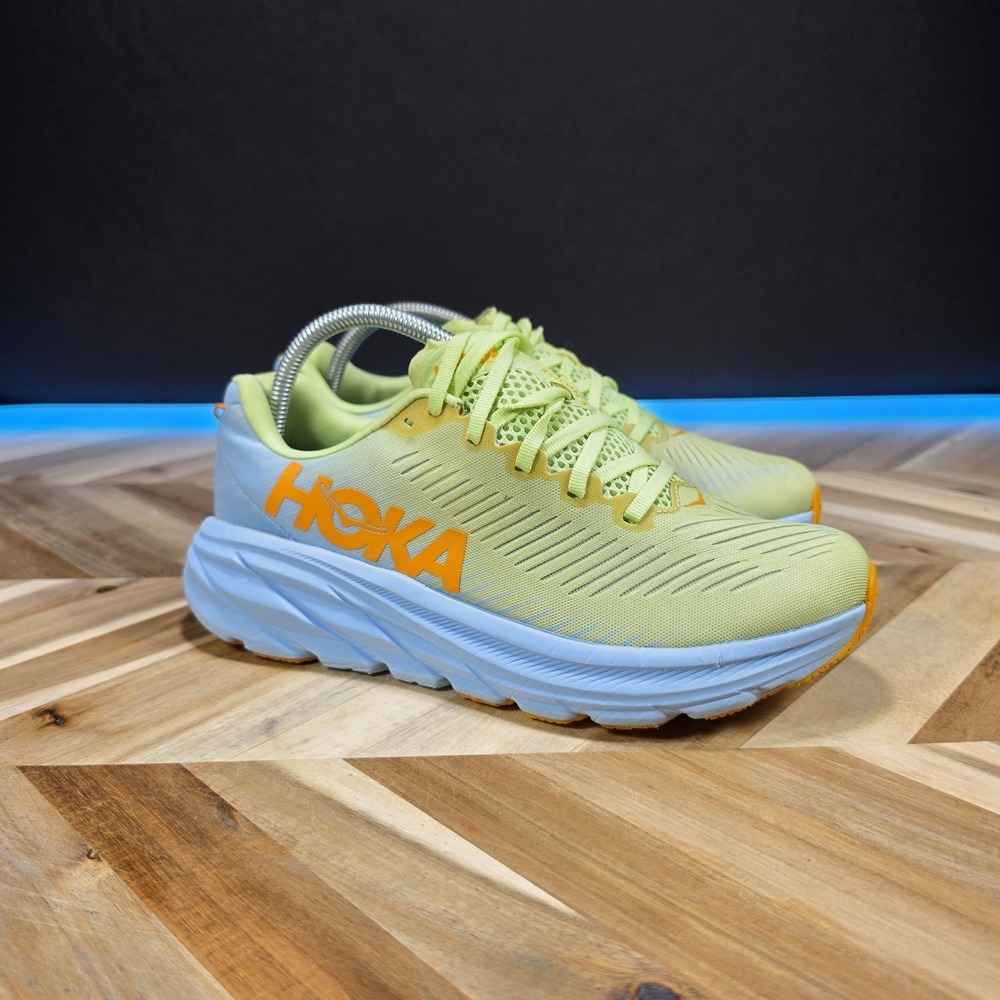 Hoka One One Rincon 3 Shoes Womens Size 9 Green Running Sneakers 1119396 BSSNG